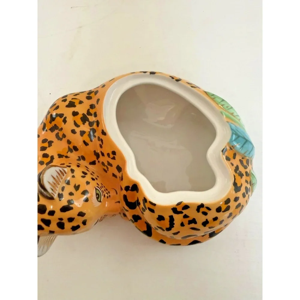 Lynn Chase Designs Yellow Jaguar Jungle Trinket Box Zoo Animal Print